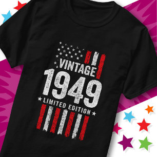 American Flag Limited Edition Stars Vintage 1949 T-Shirt