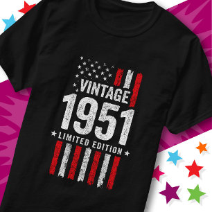 American Flag Limited Edition Stars Vintage 1951 T-Shirt