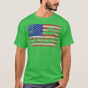 American Flag Line Dance Dancing Country Music Dan T-Shirt