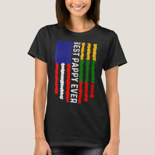 American Flag Lithuania Flag Best Pappy Ever Famil T-Shirt