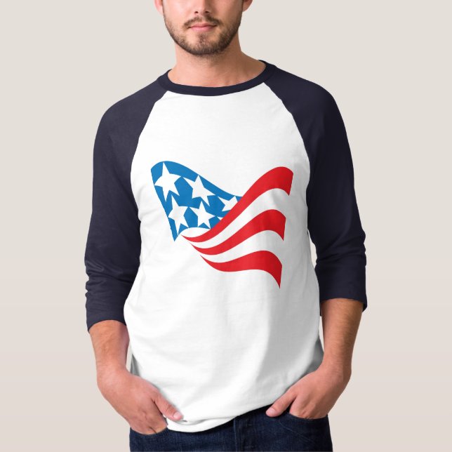 American Flag Long Sleeve Shirt (Front)