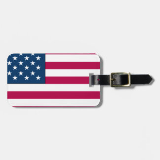 American flag luggage tag