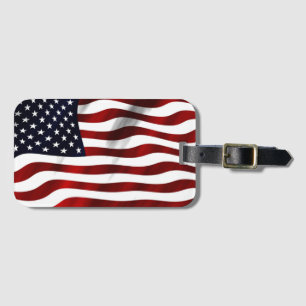 American Flag  Luggage Tag