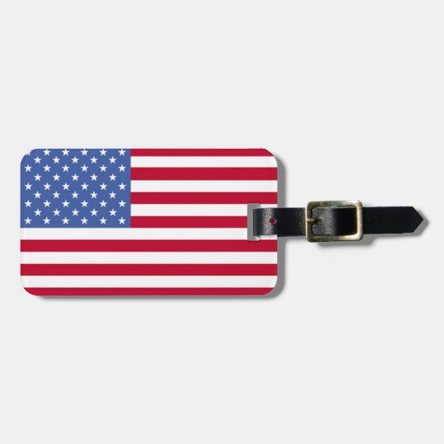 American Flag Luggage Tag (Front Horizontal)