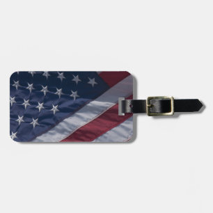 American flag. luggage tag