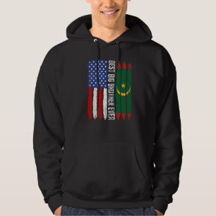American Flag & Mauritania Flag Best Big Brother E Hoodie