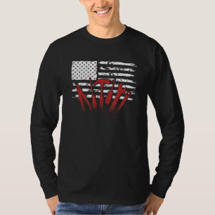 American Flag Mechanic Handyman Trade Distressed U T-Shirt