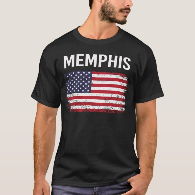 American Flag Memphis T-Shirt (Front)