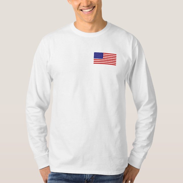 American Flag Mens Long Sleeve Shirt (Front)