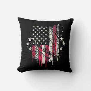 American Flag Mens USA Toddler American Flag 4th o Cushion