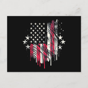 American Flag Mens USA Toddler American Flag 4th o Holiday Postcard
