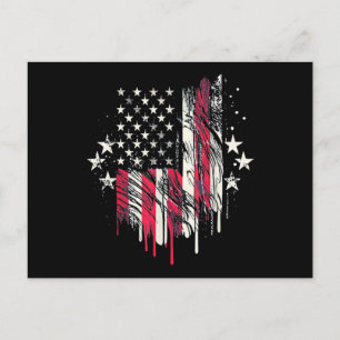 American Flag Mens USA Toddler American Flag 4th o Postcard