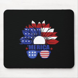 American Flag Merica 4th of July Independence Day Mouse Pad