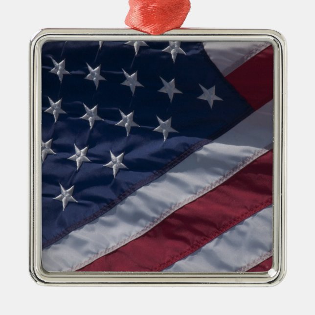 American flag. metal tree decoration (Front)