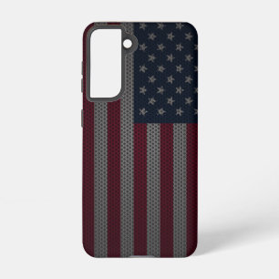 American Flag Metallic Mesh Samsung Galaxy Case