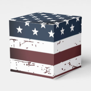 American Flag Military Stars And Stripes Favour Box