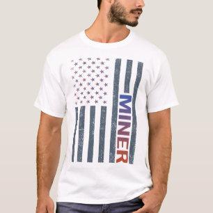 American Flag - Miner T-Shirt