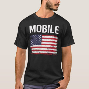 American Flag Mobile T-Shirt