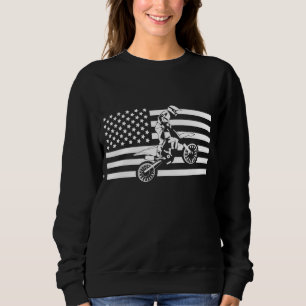 American Flag Motocross Apparel - Motocross Dirt B Sweatshirt