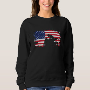 American Flag Motorcycle Apparel  Biker Motorcycle Sweatshirt