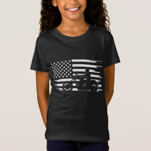 American Flag Motorcycle Apparel - Motorcycle T-Shirt