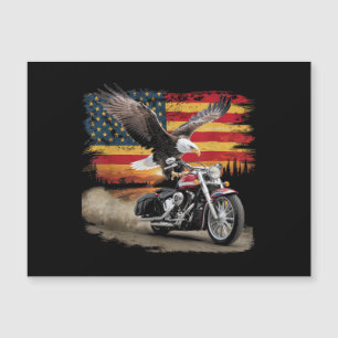 American Flag Motorcycle Tshirt USA Flag Biker Ret