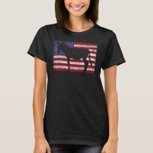 American Flag Mule 4th Of July Patriotic Donkey Ow T-Shirt