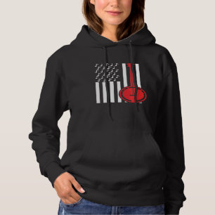 American Flag Musical Notes  Banjo Hoodie