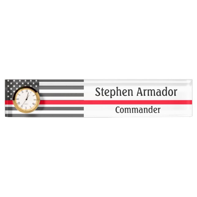 American Flag Nameplate (Front)