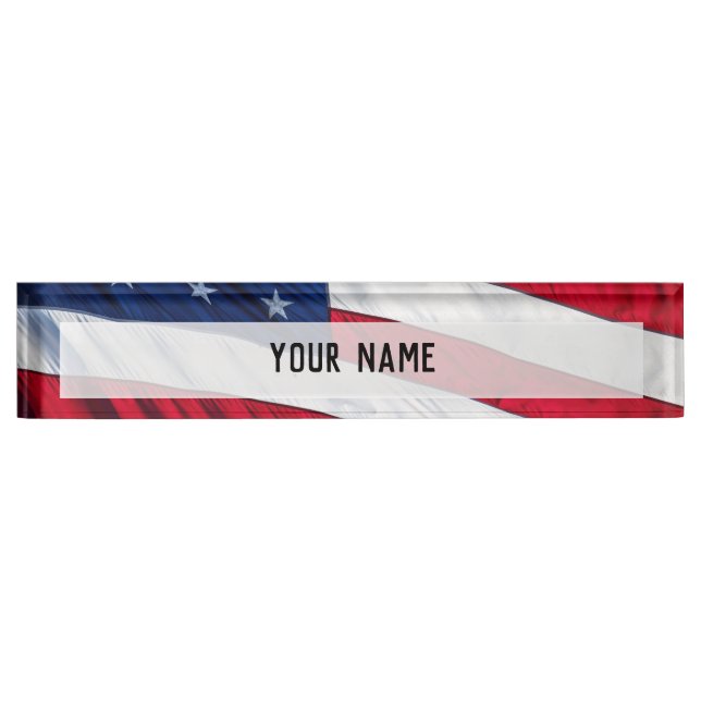 American Flag Nameplate (Front)