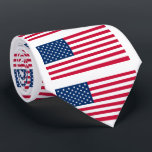 American Flag Neck Tie - Patriotic - USA<br><div class="desc">USA - United States of America - Flag - Patriotic - Independence Day - July 4th - Customisable - Choose / Add Your Unique Text / Colour / Image - Make Your Special Gift - Resize and move or remove and add elements / image with customisation tool. You can also...</div>