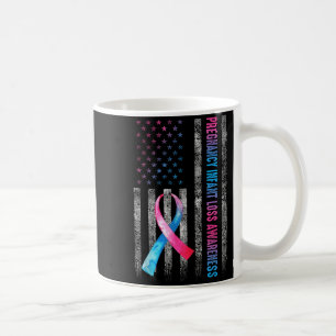 American Flag Nk &amp; Blue Pregnancy Infant Loss  Coffee Mug