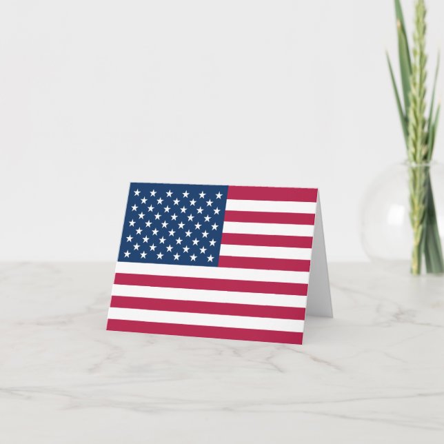 American flag note card (Front)