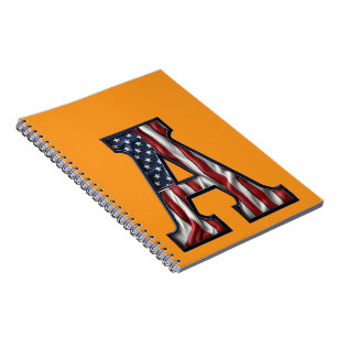 American flag notebook