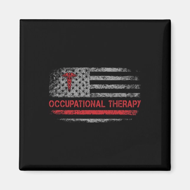 American Flag Occupational Therapy Ot Student Ck T Magnet (Front)