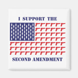 American-Flag-of-Guns-Pistol---2nd-Amendment Magnet