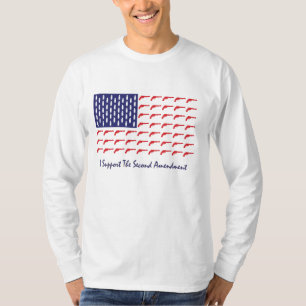 American-Flag-of-Pistol-Guns- T-Shirt