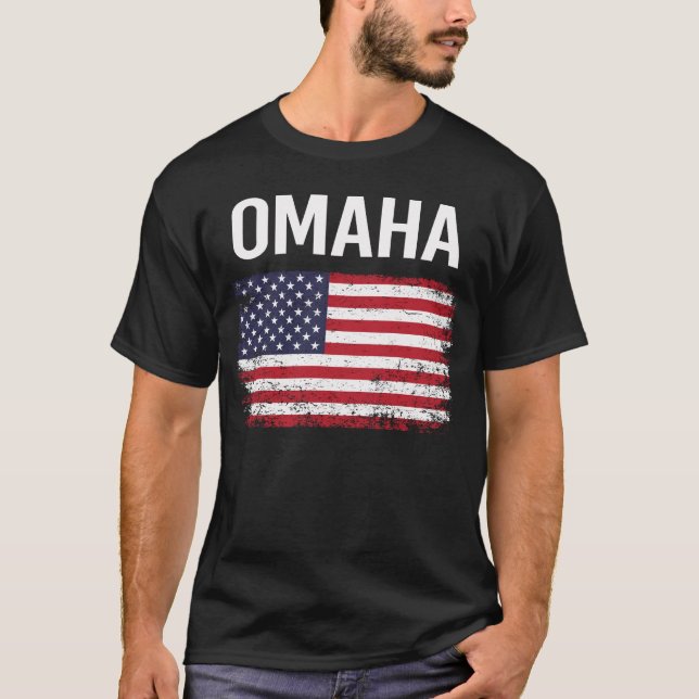 American Flag Omaha T-Shirt (Front)