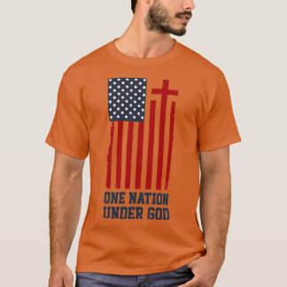 American Flag One Nation Under God 2 T-Shirt