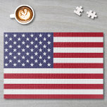 American Flag Or Custom Image Jigsaw Puzzle<br><div class="desc">Customise this design, upload your image and create your personalised Jigsaw Puzzle. You can TRANSFER this DESIGN on other Zazzle products and adjust it to fit most of the Zazzle items. You can also click the CUSTOMIZE button to add, delete or change details like background colour, text, font or some...</div>