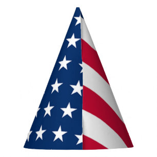 American Flag Paper Party Hat Patriotic USA