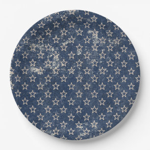 American Flag Paper Plate