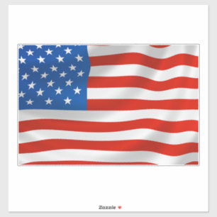 AMERICAN FLAG PATRIOT DECAL STICKER