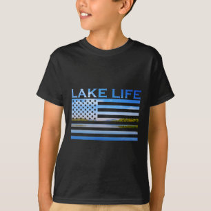 American Flag Patriot Fishing At The Lake This Is  T-Shirt