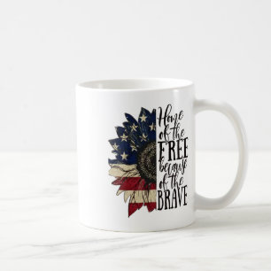 American Flag Patriot Home Of The Free Because Of Coffee Mug