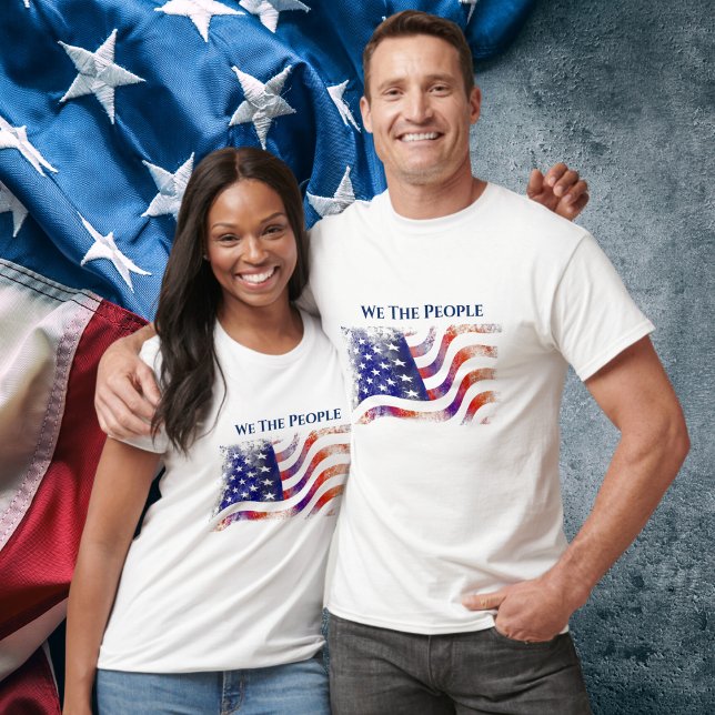 American Flag Patriot, We The People T-Shirt (American Flag Patriot, We The People T-Shirt - Men's and Ladies)