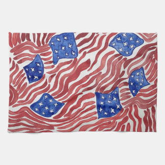 American flag patriotic Americana Kitchen Towel