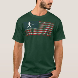 American Flag Patriotic Baseball 2 T-Shirt