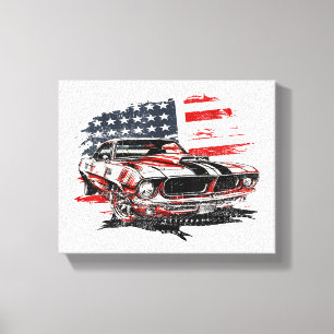 American Flag Patriotic  Canvas Print