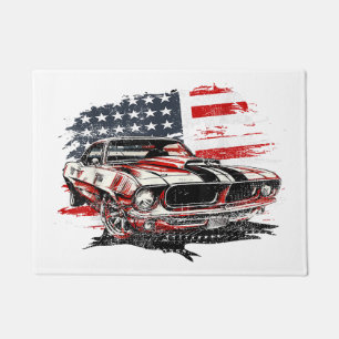 American Flag Patriotic  Doormat